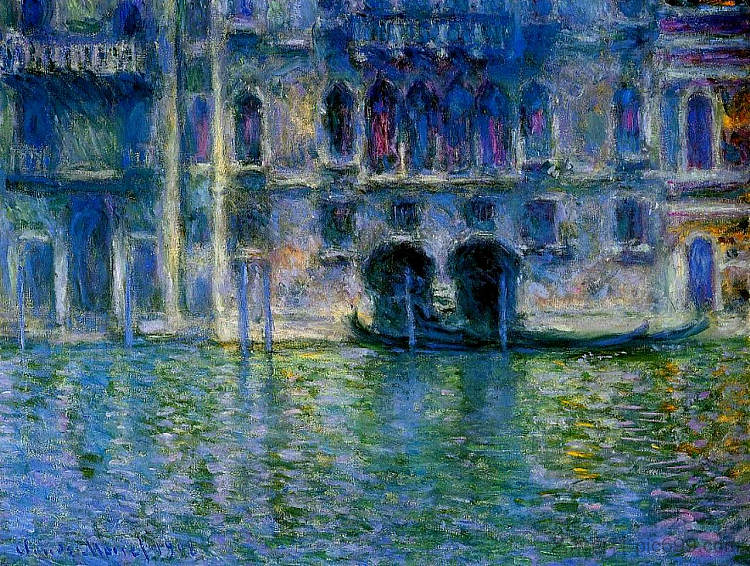 威尼斯的穆拉宫 Palazzo da Mula at Venice (1908),克劳德·莫奈