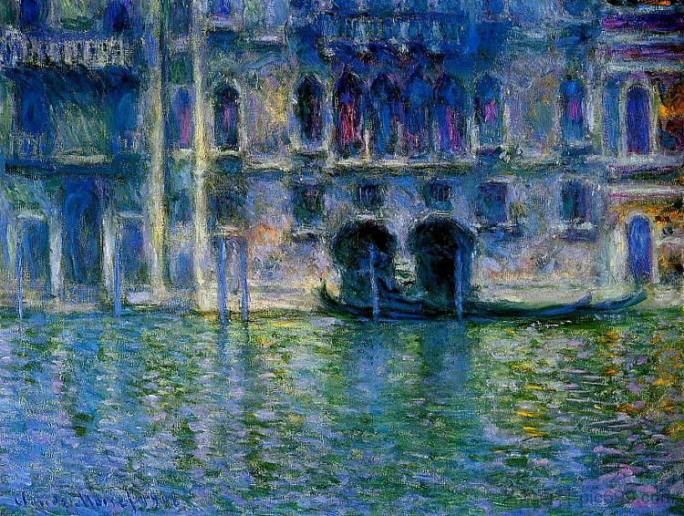 威尼斯的穆拉宫 Palazzo da Mula at Venice (1908)，克劳德·莫奈