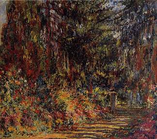 吉维尼的小路 Path at Giverny (1902 – 1903)，克劳德·莫奈
