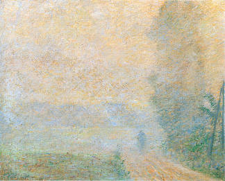 雾中之路 Path in the Fog (1887)，克劳德·莫奈