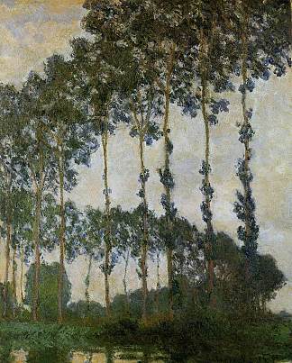 Poplars at Giverny Poplars at Giverny (1891)，克劳德·莫奈