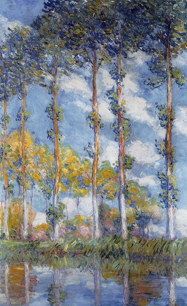 杨树 Poplars (1891),克劳德·莫奈