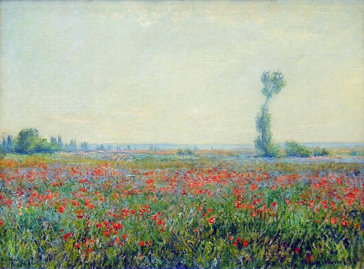 罂粟田 Poppy Field (1881),克劳德·莫奈