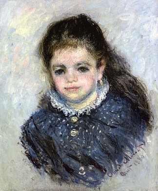 珍妮·塞尔沃的肖像 Portrait of Jeanne Serveau (1880)，克劳德·莫奈