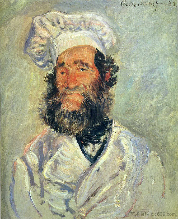 保罗神父的肖像 Portrait of Pere Paul (1882),克劳德·莫奈