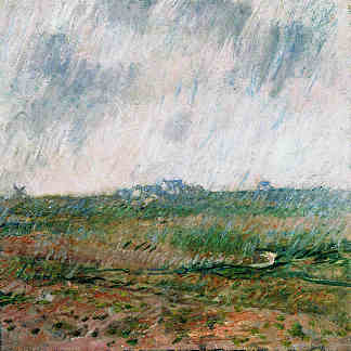 贝尔岛的雨 Rain in Belle-Ile (1886)，克劳德·莫奈