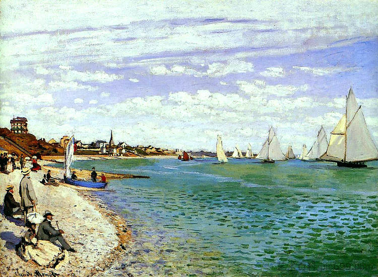 圣阿德烈斯帆船赛 Regatta at Sainte-Adresse (1867),克劳德·莫奈