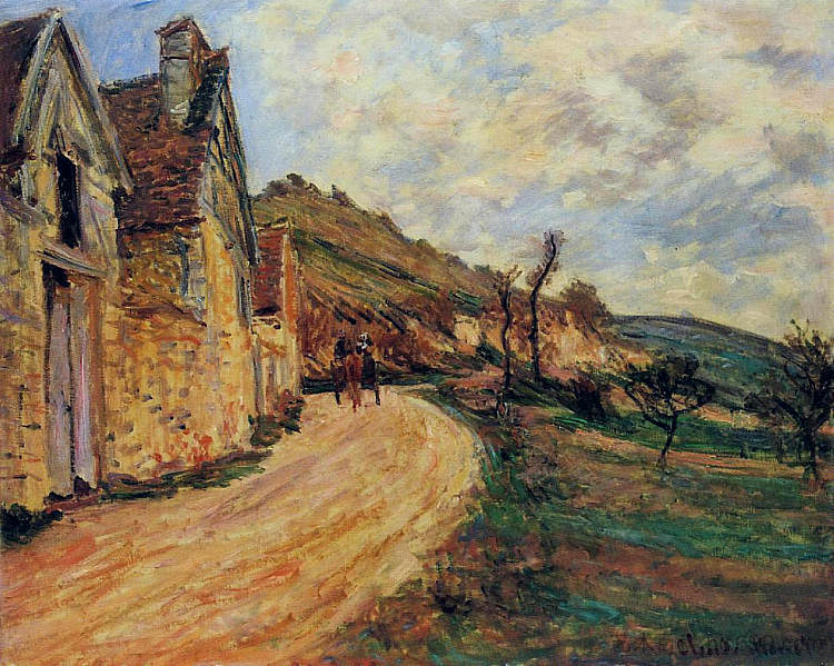 吉维尼附近法莱斯的岩石 Rocks at Falaise near Giverny (1885),克劳德·莫奈