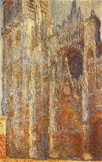 中午的鲁昂大教堂 Rouen Cathedral at Noon (1894)，克劳德·莫奈