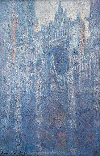 晴天，鲁昂大教堂 Rouen Cathedral, Clear Day (1894)，克劳德·莫奈