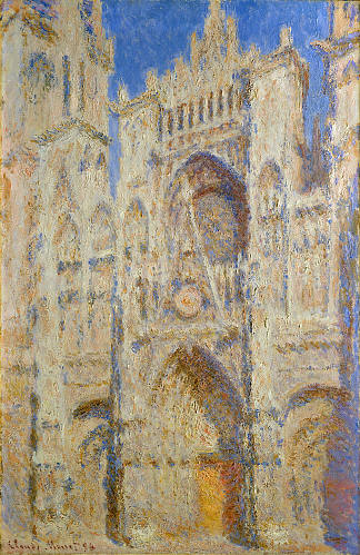 鲁昂大教堂，太阳之门 Rouen Cathedral, Portal in the Sun (1894)，克劳德·莫奈