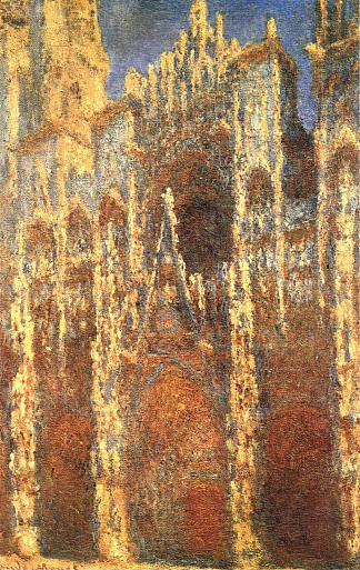 鲁昂大教堂，入口 Rouen Cathedral, the Portal (1894)，克劳德·莫奈