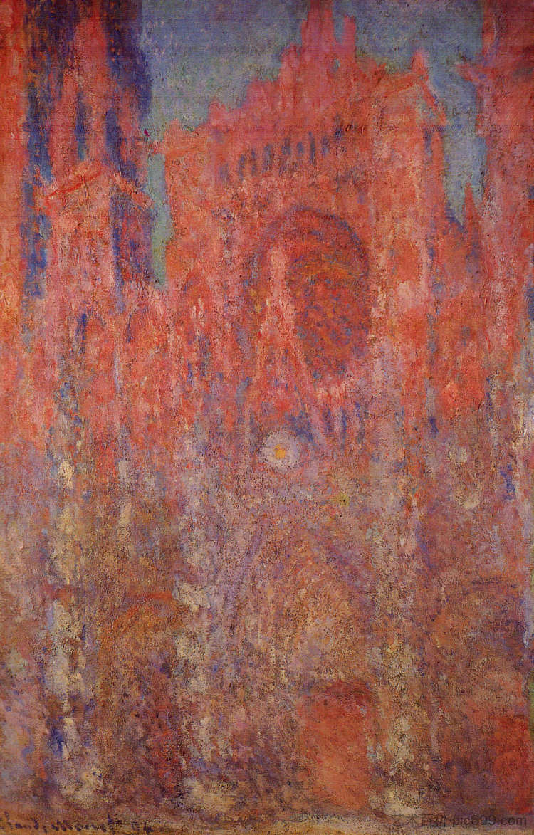 鲁昂大教堂 Rouen Cathedral (1894)，克劳德·莫奈