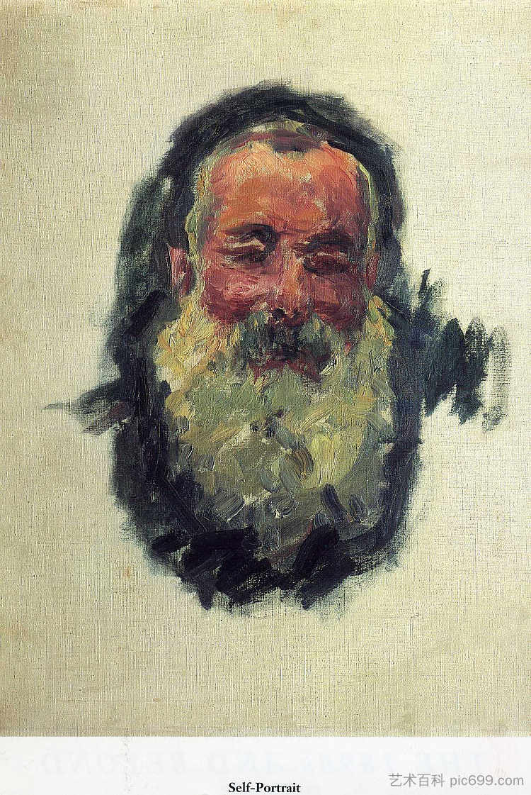 自画像 Self Portrait (1917)，克劳德·莫奈