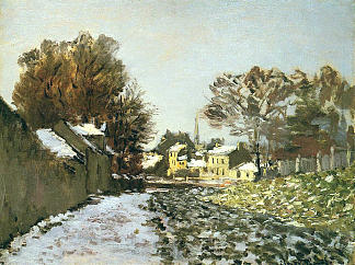 阿让特伊的雪 Snow at Argenteuil (1874)，克劳德·莫奈