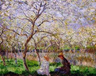 春天 Springtime (1886)，克劳德·莫奈
