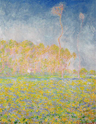 春天的风景 Springtime Landscape (1894)，克劳德·莫奈