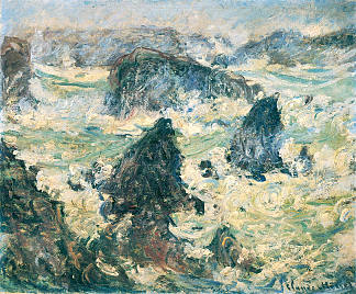 Storm on the Cote de Belle-Ile Storm on the Cote de Belle-Ile (1886)，克劳德·莫奈