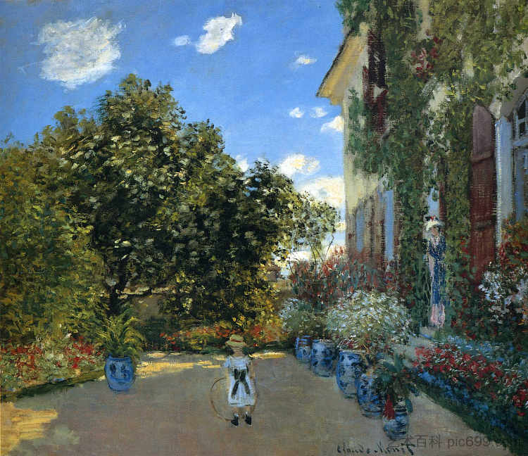 阿让特伊的艺术家之家 The Artist's House at Argenteuil (1873)，克劳德·莫奈