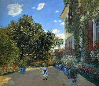 阿让特伊的艺术家之家 The Artist’s House at Argenteuil (1873)，克劳德·莫奈