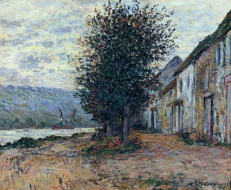 塞纳河畔 The Banks of the Seine (1878)，克劳德·莫奈