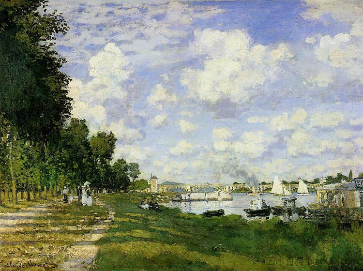 阿让特伊盆地 The Basin at Argenteuil (1872)，克劳德·莫奈