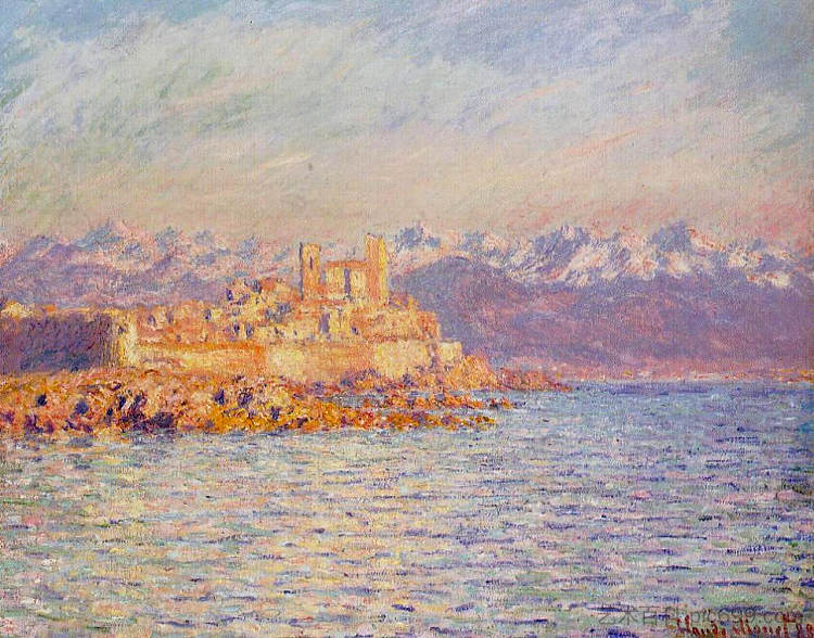 昂蒂布湾 The Bay of Antibes (1888)，克劳德·莫奈