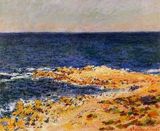 昂蒂布的蓝色巨人 The Big Blue at Antibes (1888)，克劳德·莫奈