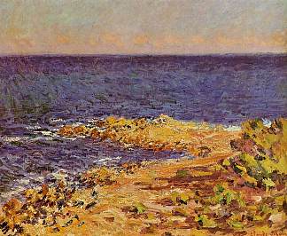 昂蒂布的蓝色地中海 The Big Blue Mediterranean at Antibes (1888)，克劳德·莫奈