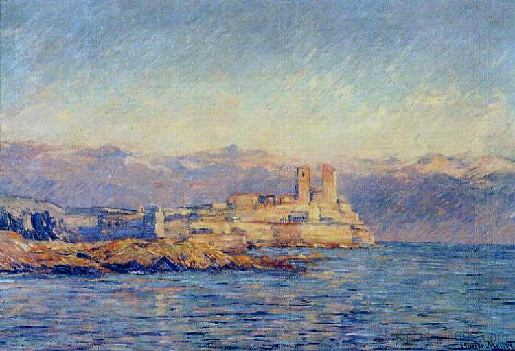 昂蒂布城堡 The Castle in Antibes (1888)，克劳德·莫奈