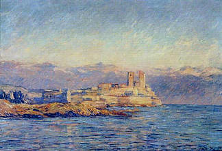 昂蒂布城堡 The Castle in Antibes (1888)，克劳德·莫奈