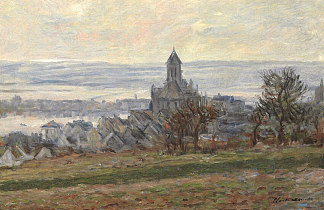 维特伊教堂 The Church of Vetheuil (1881)，克劳德·莫奈