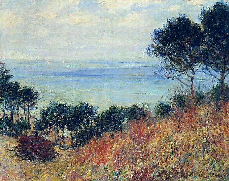 瓦伦日维尔海岸 The Coast of Varengeville (1882),克劳德·莫奈
