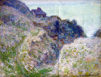 瓦朗维尔的海岸警卫队小屋 The Coastguard Cabin at Varengeville (1897)，克劳德·莫奈