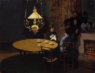 晚宴 The Dinner (1868 – 1869)，克劳德·莫奈