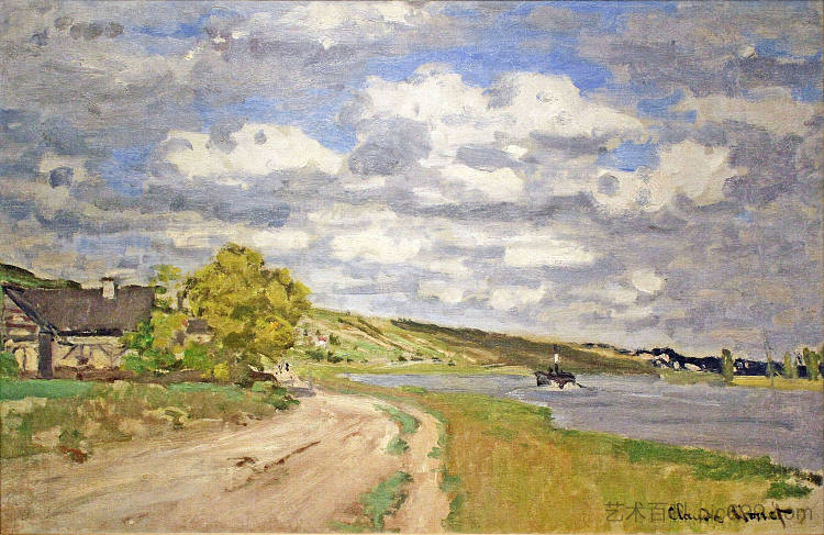 锡尼河口 The Estuary of the Siene (1868),克劳德·莫奈
