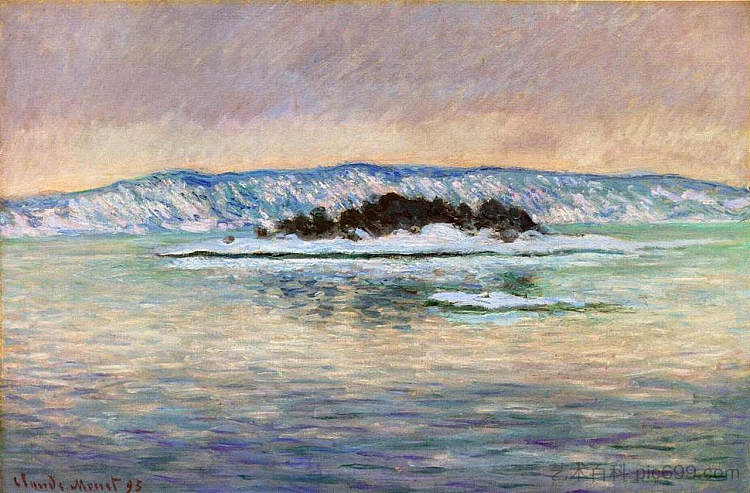 峡湾,靠近克里斯蒂安尼亚 The Fjord, near Christiania (1893),克劳德·莫奈