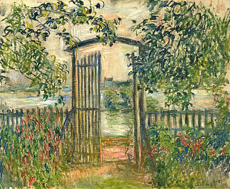 维特伊花园大门 The Garden Gate at Vetheuil (1881)，克劳德·莫奈