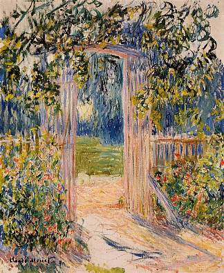 花园大门 The Garden Gate (1881)，克劳德·莫奈