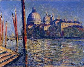 大运河和圣玛丽亚德拉致敬 The Grand Canal and Santa Maria della Salute (1908)，克劳德·莫奈