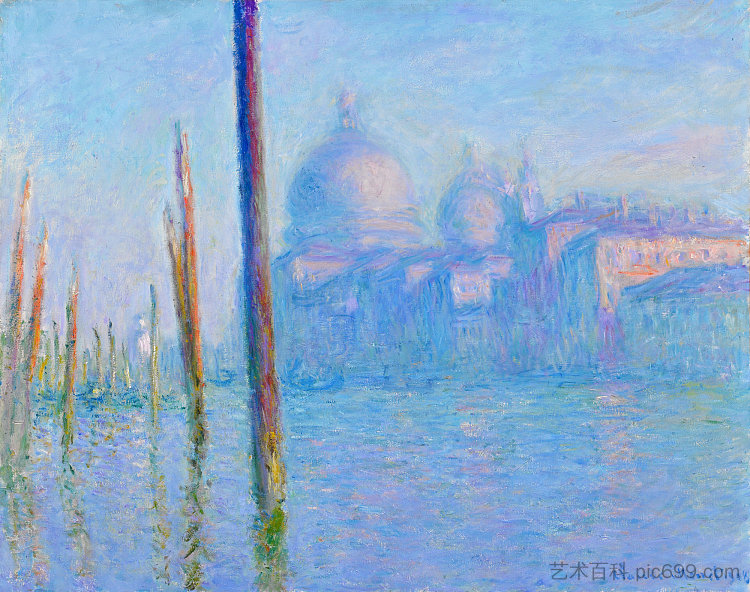 威尼斯大运河 The Grand Canal, Venice (1908)，克劳德·莫奈