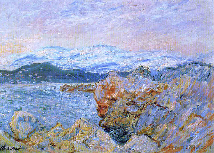 昂蒂布的胡安湾 The Gulf Juan at Antibes (1888)，克劳德·莫奈