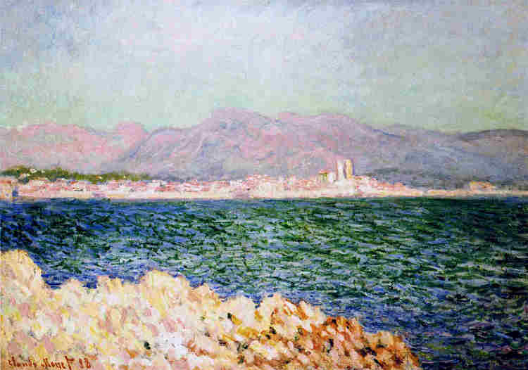 昂蒂布湾 The Gulf of Antibes (1888)，克劳德·莫奈