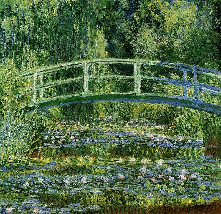 日本桥(睡莲池) The Japanese Bridge (The Water-Lily Pond) (1897 - 1899)，克劳德·莫奈