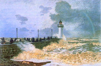 勒阿弗尔码头 The Jetty at Le Havre (1868)，克劳德·莫奈