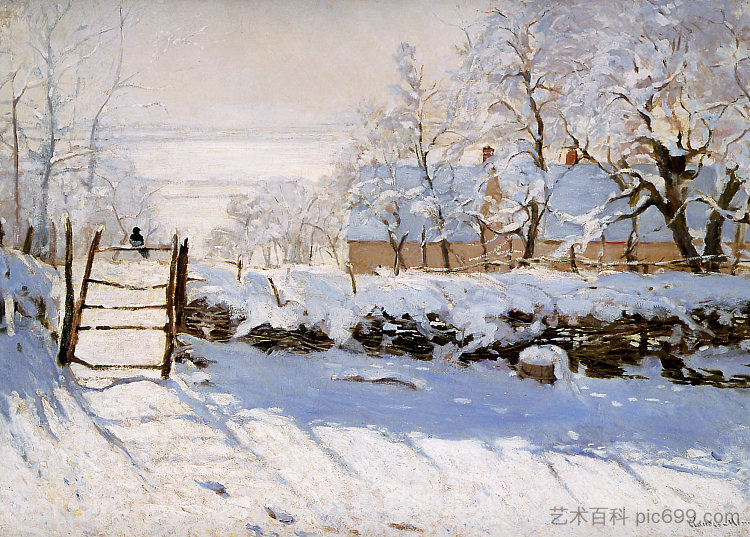 喜鹊 The Magpie (1869),克劳德·莫奈