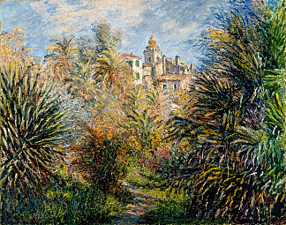 博尔迪盖拉的莫雷诺花园 The Moreno Garden at Bordighera (1884)，克劳德·莫奈