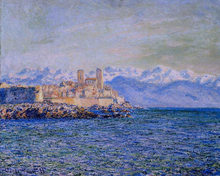 昂蒂布的古堡 The Old Fort at Antibes (1888),克劳德·莫奈