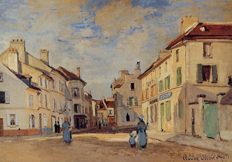 老街德拉肖西，阿让特伊 The Old Rue de la Chaussee, Argenteuil (1872)，克劳德·莫奈