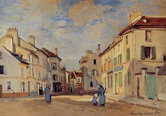 老街德拉肖西，阿让特伊 The Old Rue de la Chaussee, Argenteuil (1872)，克劳德·莫奈